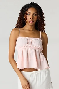 Ruffle Babydoll Tank