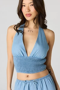 Denim Halter Top