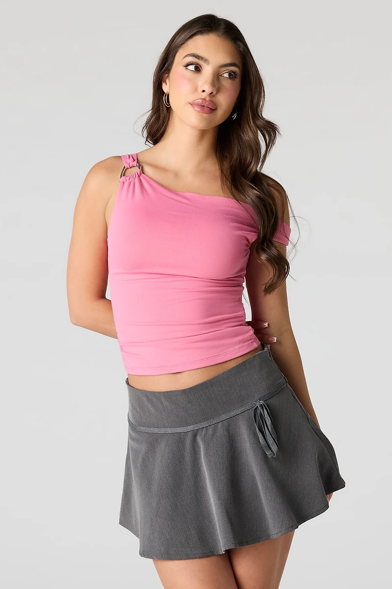 Luxe Heavy Contour O-Ring Off-Shoulder Tank