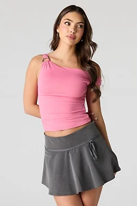 Luxe Heavy Contour O-Ring Off-Shoulder Tank