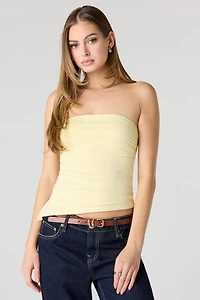 Luxe Heavy Contour Asymmetrical Tube Top