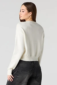 Chandail en tricot Valentine pelucheux