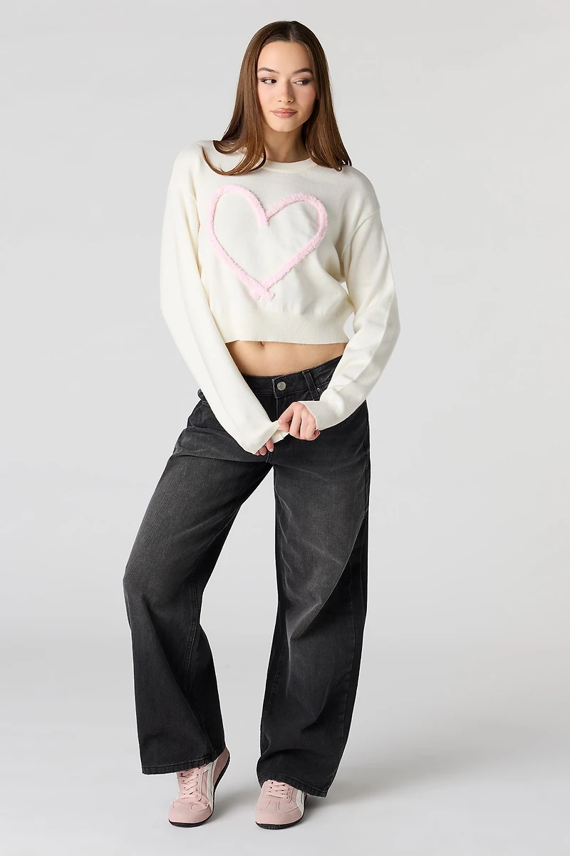 Fuzzy Valentine's Knit Sweater