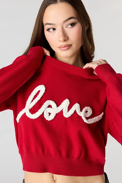 Fuzzy Valentine's Knit Sweater