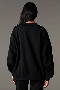 Chandail en molleton surdimensionné à imprimé Playboy