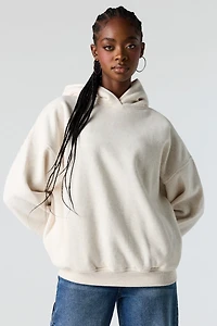 Haut carré à capuchon en molleton