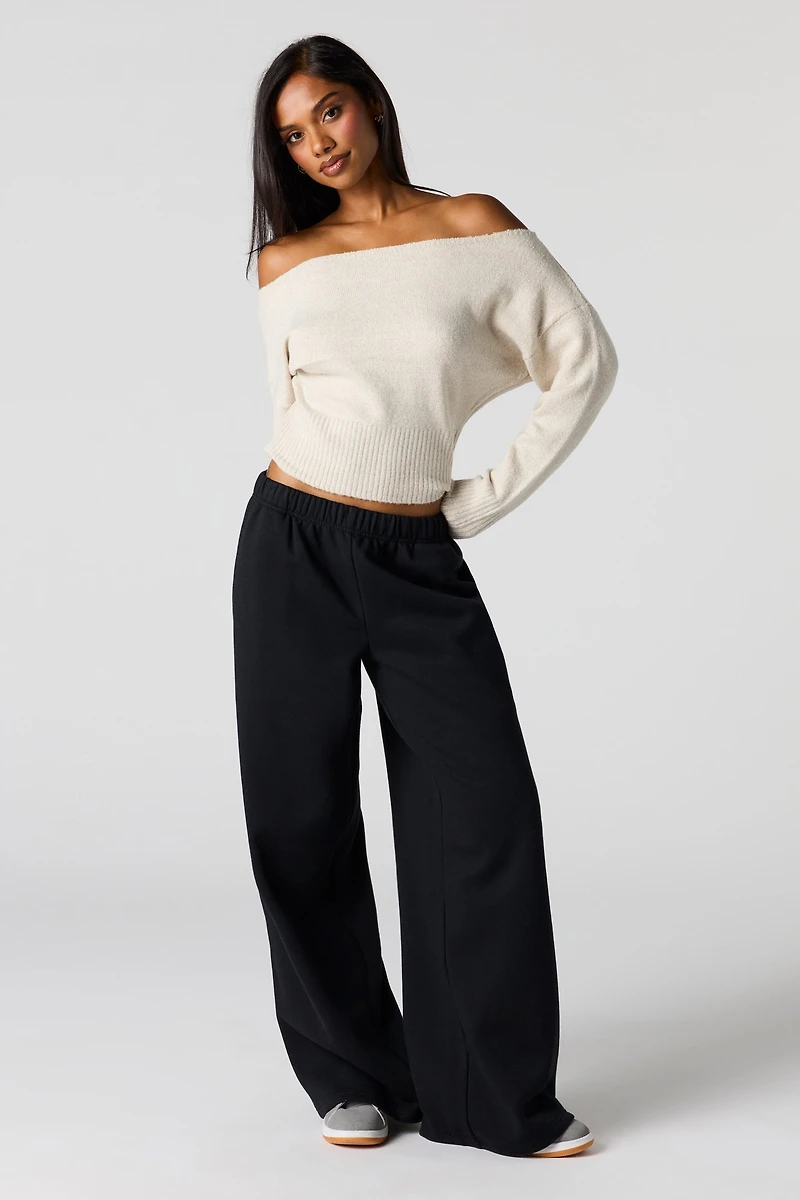 Ultra Wide Leg Fleece Sweatpant