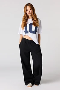Fleece Ultra Wide Leg Sweatpant