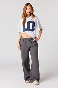 Fleece Ultra Wide Leg Sweatpant