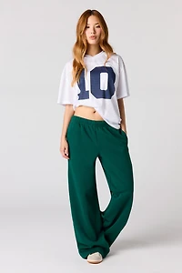 Fleece Ultra Wide Leg Sweatpant