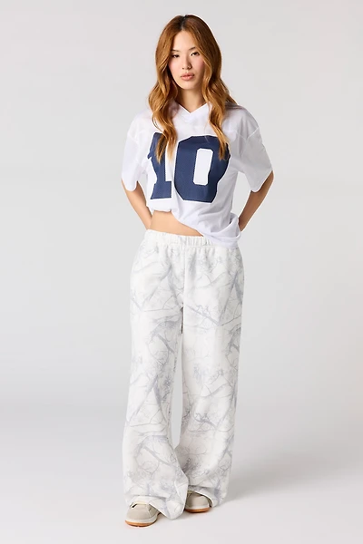 Pantalon d'entraînement à jambe ultralarge en molleton