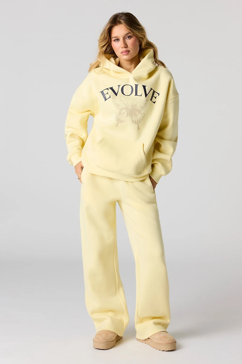 Evolve HD Print Wide Leg Fleece Sweatpant