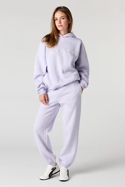 Health & Wellness Embroidered Fleece Jogger