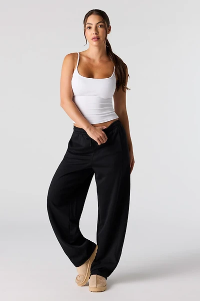 Fleece Barrel Leg Sweatpant