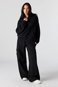 Ultra Wide Fleece Cargo Sweatpant