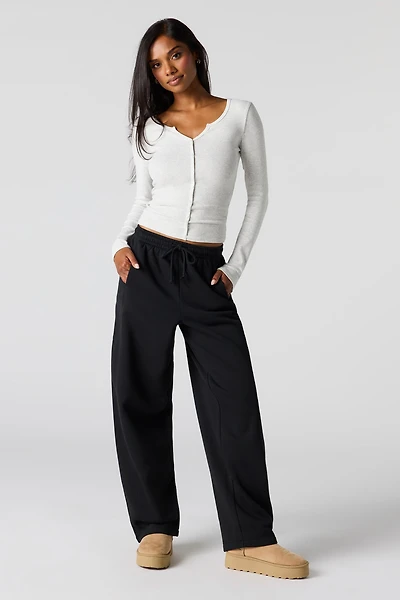 Barrel Leg Fleece Sweatpant