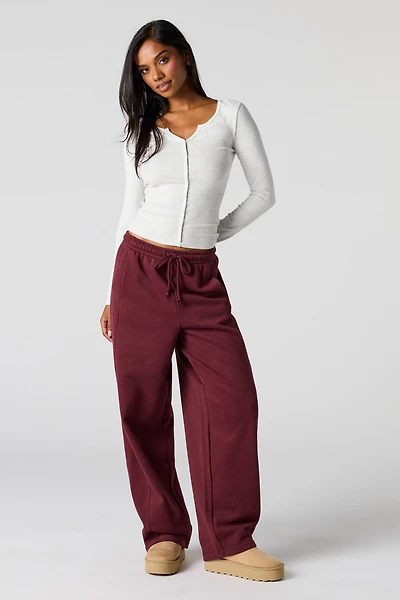 Barrel Leg Fleece Sweatpant