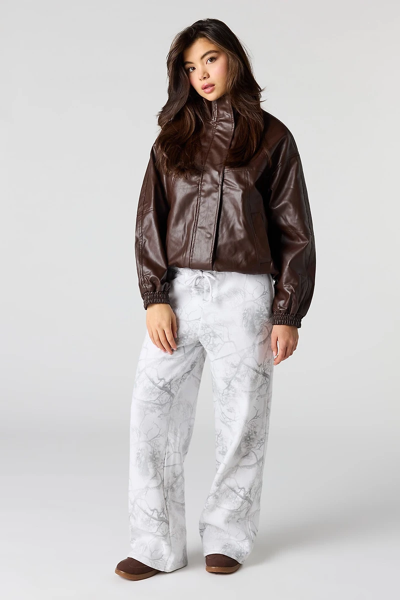 Pantalon d'entraînement baggy en molleton à taille basse