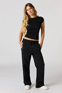 Fleece Straight Leg Sweatpant