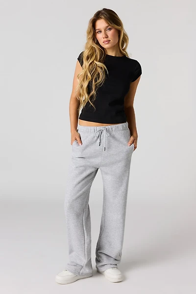 Fleece Straight Leg Sweatpant