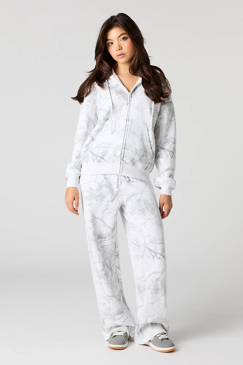 Pantalon d'entraînement à jambe ultralarge en molleton