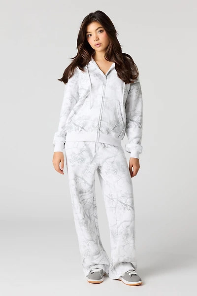 Pantalon d'entraînement à jambe ultralarge en molleton