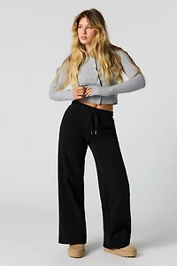 Wide Leg Fleece Sweatpant
