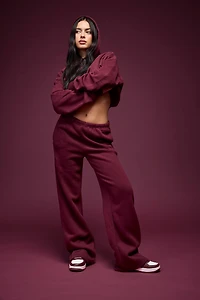 Luxe Fleece Wide Leg Sweatpant