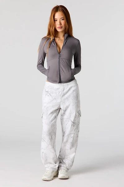 Pantalon d'entraînement cargo à jambe large