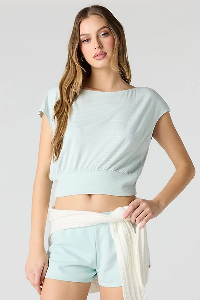 Striped Dolman Top
