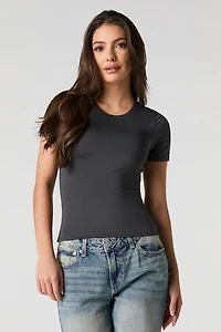 Contour Round Neck Short Sleeve Top