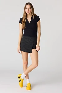 Ribbed Collared T-Shirt