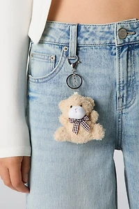 Jean baggy à taille basse avec porte-clés