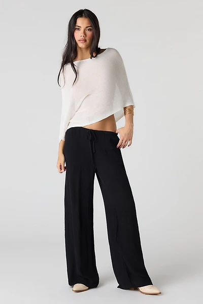 Flowy Wide Leg Drawstring Pant