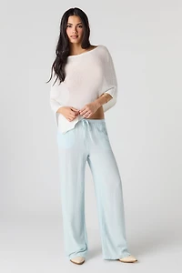 Flowy Wide Leg Drawstring Pant