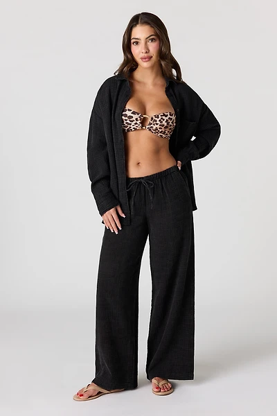 Flowy Gauze Wide Leg Pant