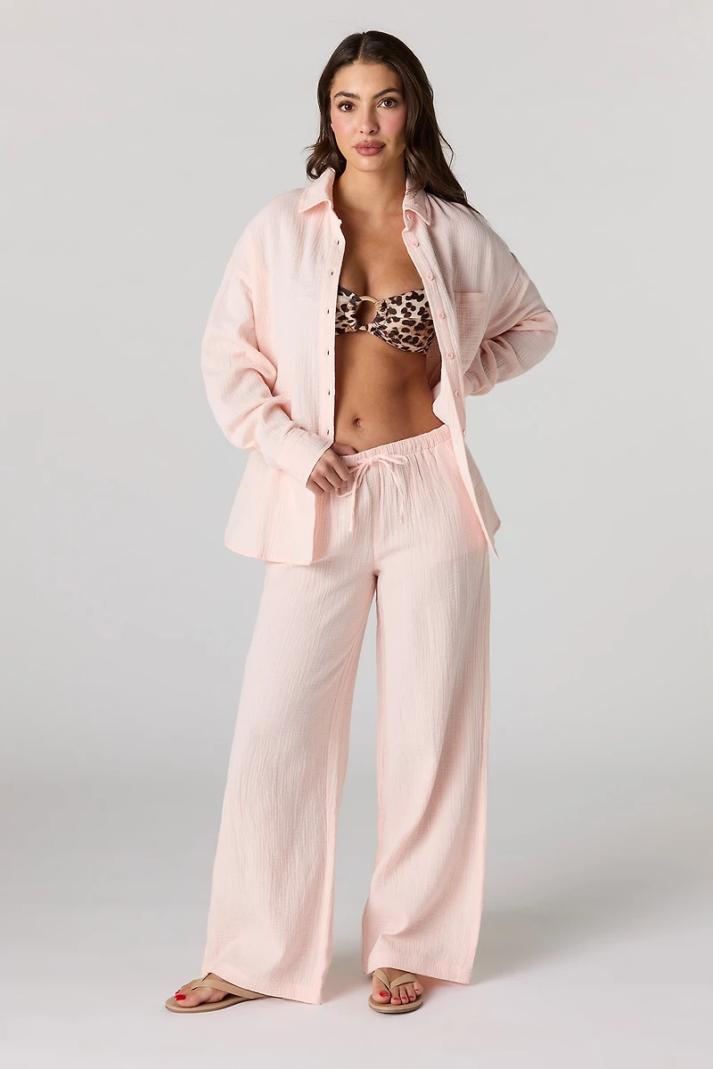 Flowy Gauze Wide Leg Pant