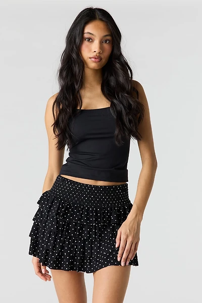 Ruffle Tiered Mini Skort