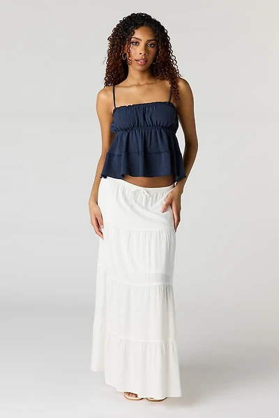 Tiered Maxi Skirt