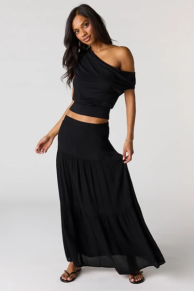 Tiered Maxi Skirt