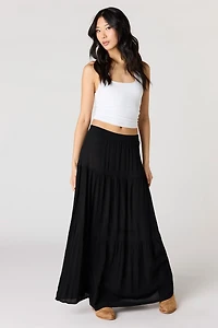 Tiered Maxi Skirt