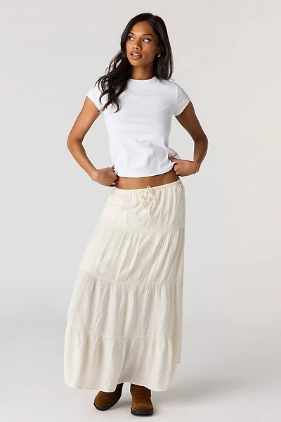 Crinkle Maxi Skirt