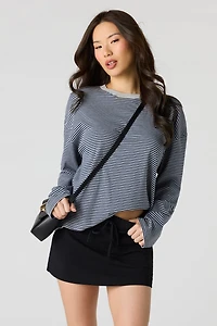 Drawstring Mini Skort