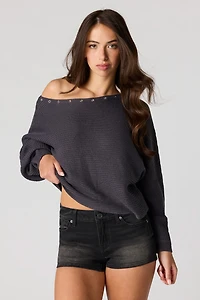 South Beach Stretch Low Rise Washed Black Denim Shortie