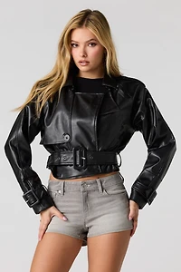 Stretch Low-Rise Grey Denim Shortie