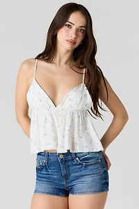 Stretch Low-Rise Denim Shortie