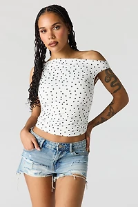 Chelsea Ripped High Rise Medium Denim Short