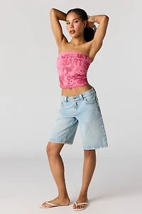 Jort baggy à taille basse pâle