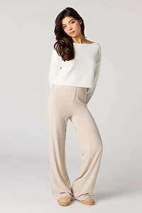 Pantalon côtelé à jambe large