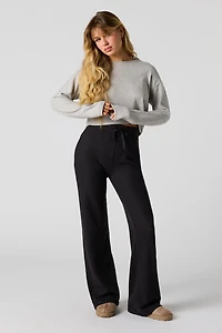 Waffle Knit Wide Leg Legging